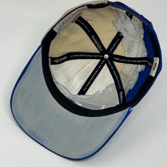 Seattle Seahawks Splash Hat Baseball Cap Mitchell and Ness Wool Snapback Blue - Picture 4 of 12